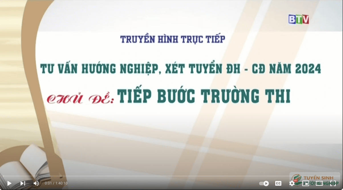 Tiếp bước trường thi năm 2024 – Bình Thuận