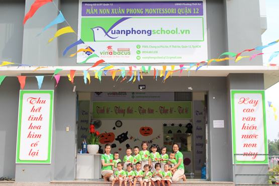 Mầm non Xuân Phong Montessori – quận 12: Thực hiện phương pháp giáo dục hiện đại