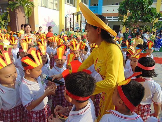 Trường Mầm Non Anh Đào, Q.Gò Vấp: Nuôi dưỡng tâm hồn trẻ thơ từ nền tảng truyền thống cách mạng yêu nước