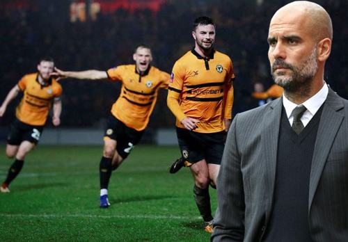 00h30 ngày 17/2, sân Rodney Parade, vòng 5 FA Cup, Newport County – Man City: Châu chấu đá voi