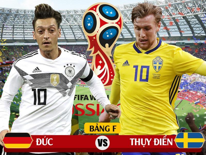 01h00 ngày 24/6, bảng F World Cup 2018, sân Fisht Olympic, Đức – Thụy Điển: Không còn đường lùi