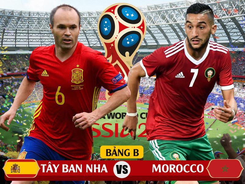 01h00 ngày 26/6, bảng B World Cup 2018, Tây Ban Nha – Morocco: Đánh nhanh, diệt gọn