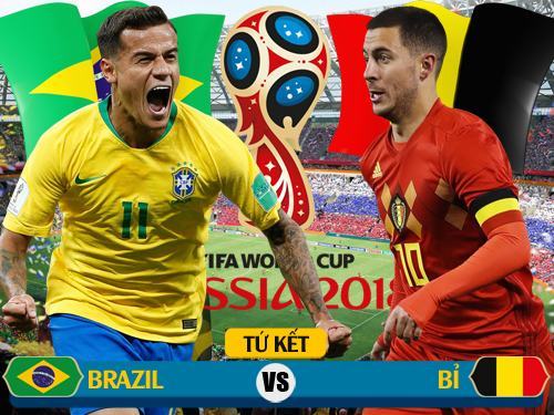 01h00 ngày 7/7, vòng tứ kết World Cup 2018, sân Kazan Arena, Brazil – Bỉ: Khiêu vũ cùng quỷ dữ