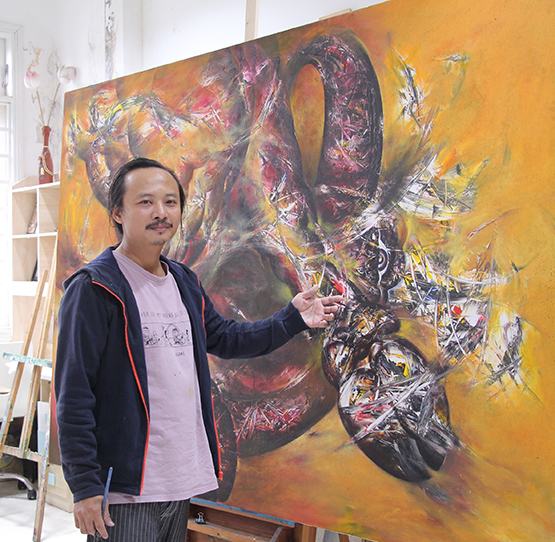 Nhà giáo mê vẽ tranh trâu