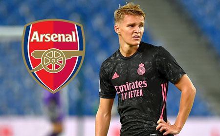 Arsenal 99% có Odegaard