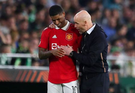 HLV Erik ten Hag kêu gọi CĐV M.U bình tĩnh khi Rashford chưa ký hợp đồng mới