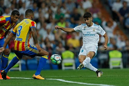 Real phải chia điểm với Valencia tại Bernabeu