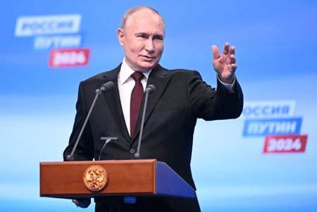 Ông Putin chiến thắng áp đảo trong bầu cử tổng thống Nga