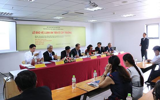 Đại học Quốc tế Hồng Bàng tổ chức Lễ bảo vệ luận án tiến sĩ cấp trường khóa đầu tiên