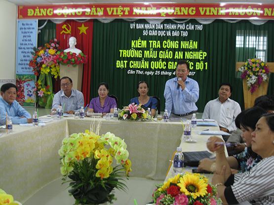 Trường Mẫu giáo An Nghiệp đạt chuản quốc gia mức độ I