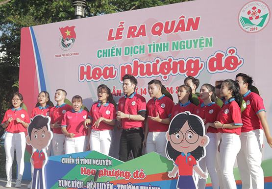 Hơn 40.000 chiến sĩ tham gia Chiến dịch tình nguyện Hoa phượng đỏ 2019