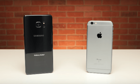 Hiệu năng iPhone 6s tốt hơn Galaxy Note 7