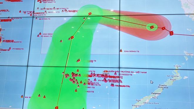 11 tàu cá đang trong vùng nguy hiểm của cơn bão số 7