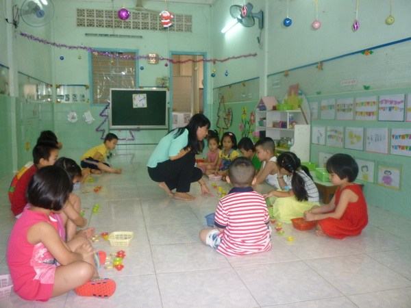 Thi tay nghề giáo viên mầm non trẻ 2016