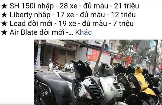 Cảnh giác “chợ xe” mô tô siêu rẻ