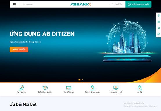 ABBANK ra mắt phiên bản website mới với giao diện hiện đại