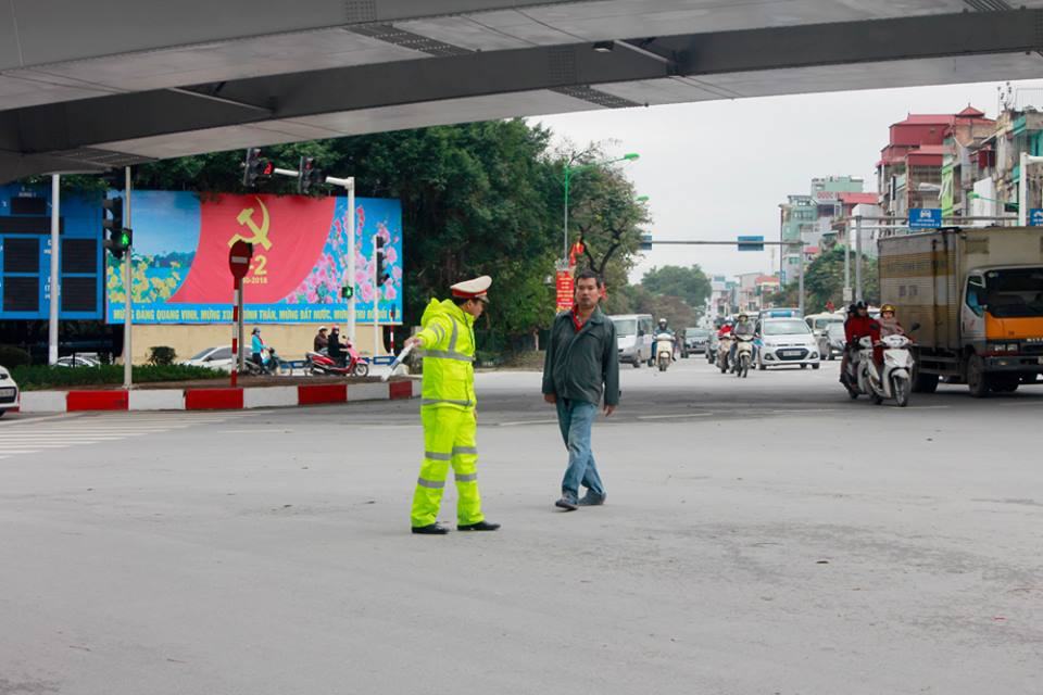 Xử lý người đi bộ không đúng quy định