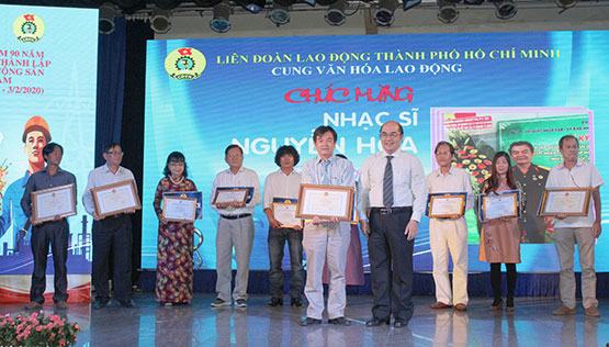 Trao giải cuộc thi sáng tác ca khúc về công nhân, công đoàn