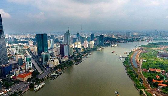 Cầu đi bộ qua sông Sài Gòn có hình tượng lá dừa nước