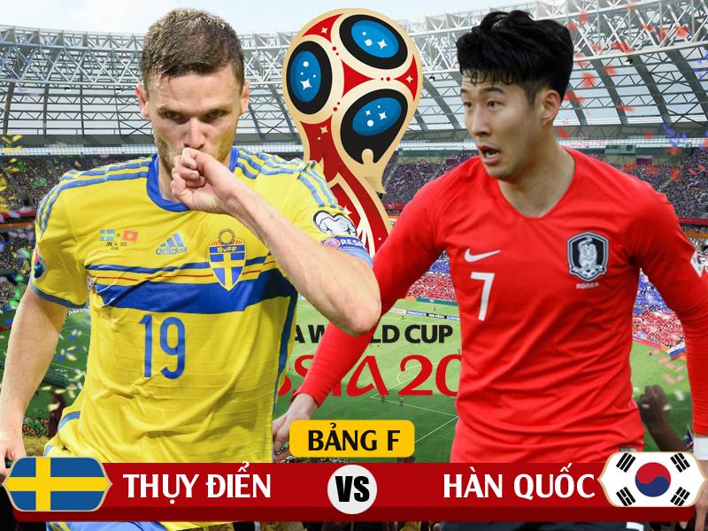 19h00 ngày 18/6, SVĐ Nizhny Novgorod, bảng F, Thụy Điển vs Hàn Quốc: Ván bài lật ngửa