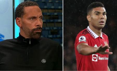 Rio Ferdinand hết lời khen ngợi Casemiro