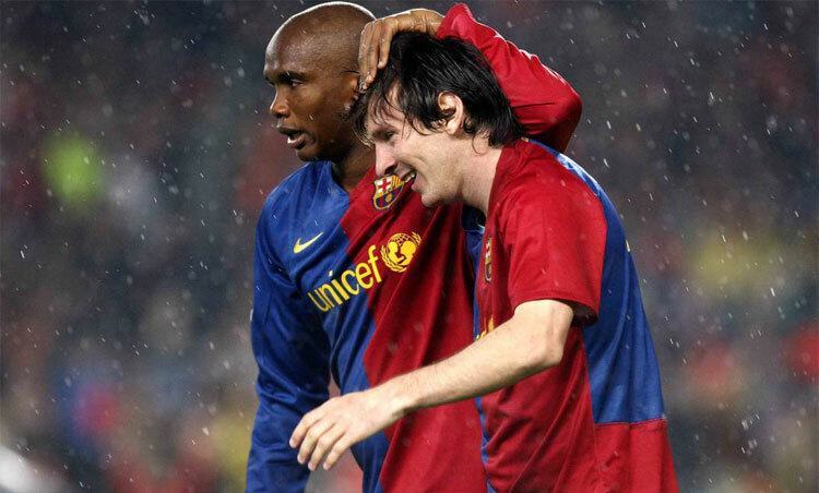 Etoo xem Messi là Thần Bóng đá