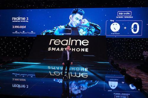 Realme 3 về Việt Nam giá 4 triệu đồng