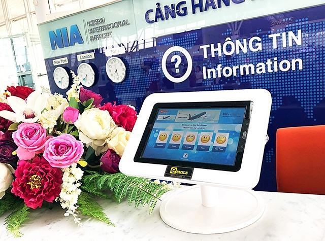 Sân bay Nội Bài thử nghiệm hệ thống phản hồi điện tử