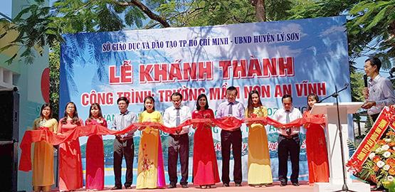 Huyện đảo Lý Sơn có thêm 6 phòng học mầm non