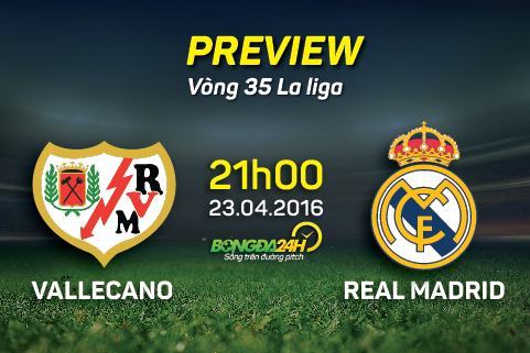 21h, 23/4, Vallecano vs Real Madrid: Không Ronaldo vẫn mở tiệc