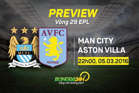 22h00 ngày 5/3, Man City vs Aston Villa: Dừng lại hay tiếp tục?