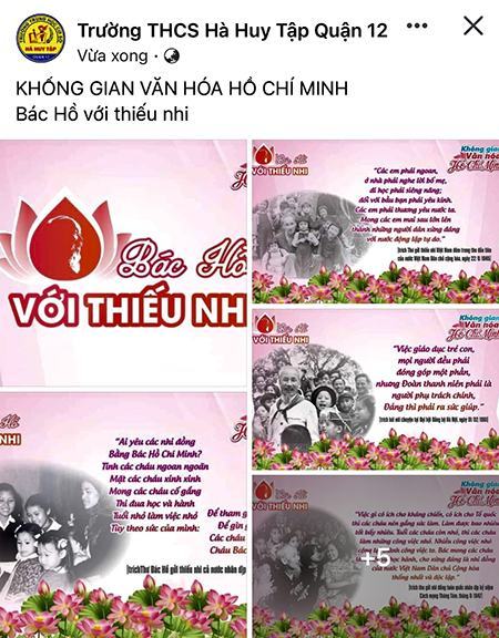 Trường học với “Không gian văn hóa Hồ Chí Minh”: Hiệu quả trên không gian mạng