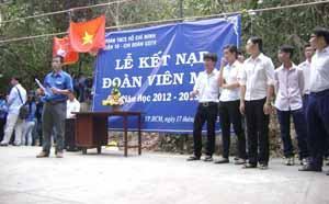 26 học viên tiêu biểu được kết nạp Đoàn