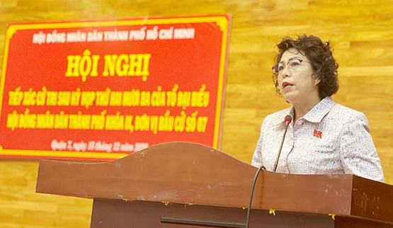 Đại biểu HĐND TP.HCM tiếp xúc cử tri