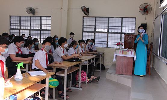 Đà Nẵng: HS tiểu học và phổ thông cùng đi học lại