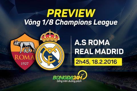 2h45, 18/2, Roma vs Real Madrid: Ngày về của Ronaldo
