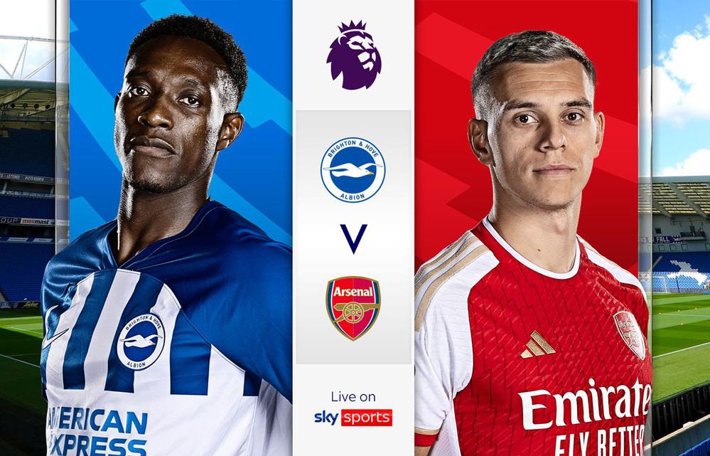 23h30 ngày 6/4, sân Amex, Brighton vs Arsenal: Không thể cản Pháo thủ