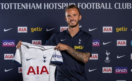 James Maddison cập bến Tottenham