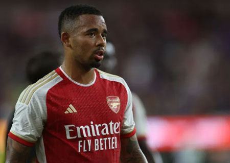 Arsenal mất Gabriel Jesus ở giai đoạn đầu mùa giải 2023/24