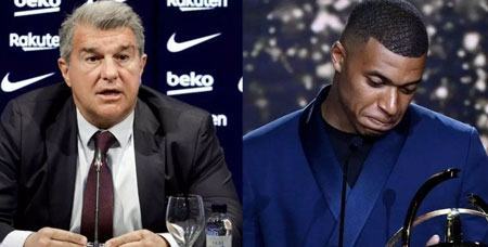 Chủ tịch Barca nói xấu Mbappe gây ngỡ ngàng