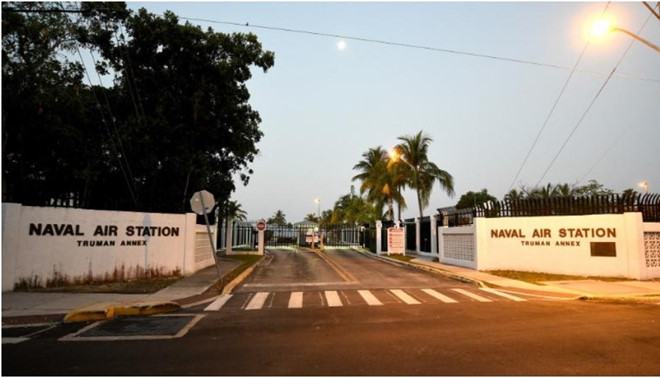 Căn cứ không hải quân ở thành phố Key West, Florida /// Chụp màn hình CNN