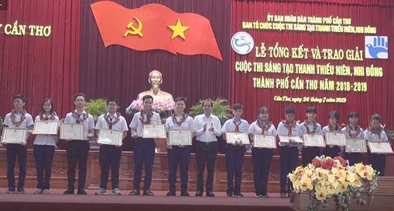 Cuộc thi Sáng tạo thanh thiếu niên nhi đồng TP.Cần Thơ: Gần 40 HS và nhóm HS được trao giải
