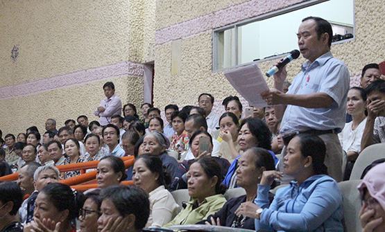 Tiếp xúc cử tri Q.2: Dự án Khu đô thị mới Thủ Thiêm tiếp tục “nóng”