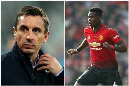 Neville lo Pogba không cam kết lâu dài với Man Utd