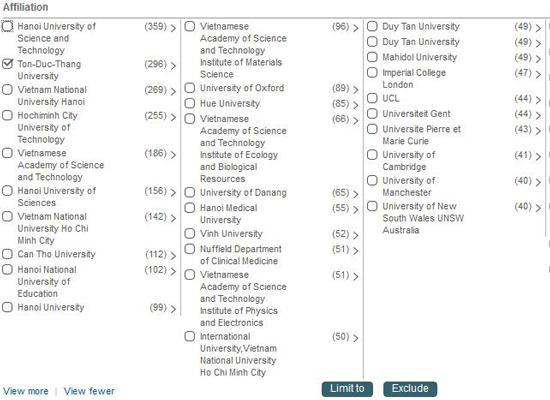 4 đại học Việt Nam có công bố quốc tế nhiều nhất