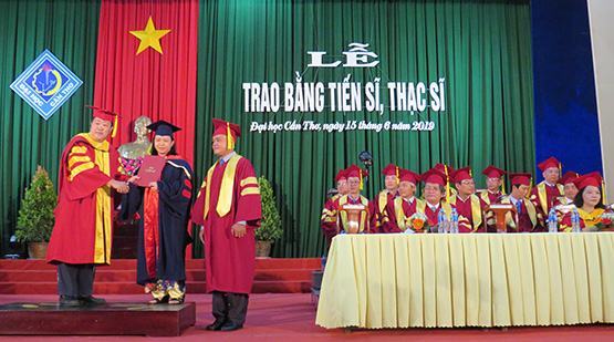 Trao bằng cho 380 tiến sĩ, thạc sĩ