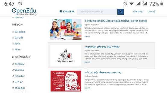 Ra mắt Cổng tri thức OpenEdu