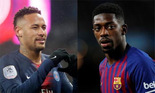 Barca và PSG thảo luận việc đổi Dembele lấy Neymar