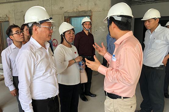 BV Ung bướu cơ sở 2: Nhiều hạng mục còn chậm tiến độ