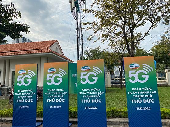 Viettel cung cấp dịch vụ 5G tại TP.Thủ Đức